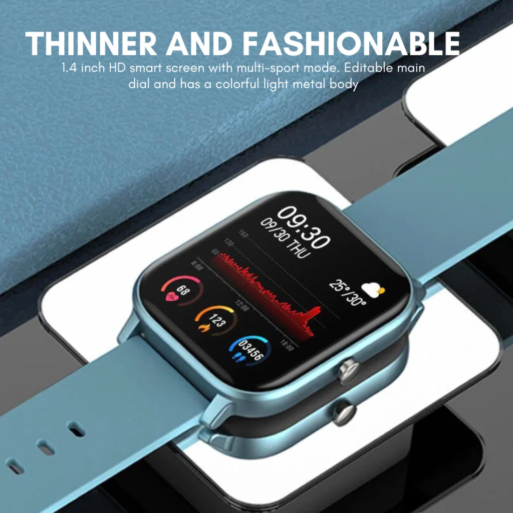 Smart Watch Fitness Tracker Heart Rate Monitor Waterproof Design - Image 3